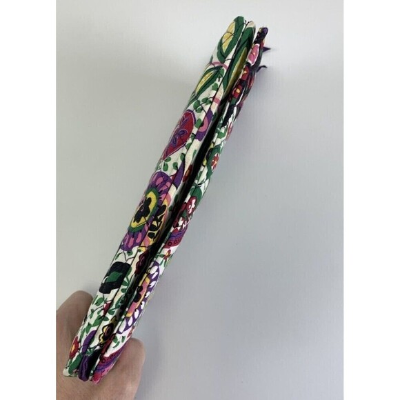 Vera Bradley Flap Fold Magnet Quilted Wallet Viva La Vera Card Cards Bill Fold - Picture 4 of 12